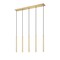 Z-Lite Forest 5 Light Linear Chandelier, Modern Gold, 42 In W 919MP24-5L-MGLD-LED - alternate 4
