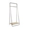 Homeroots Black Pipe Metal And Wood Shelf Hall Tree 376447 - alternate 4
