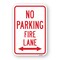 Signmission No Parking Fire Lane With Double Arrow, Heavy-Gauge Aluminum, 18" x 24", A-1824-25041 A-1824-25041 - alternate 1