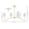 Jonathan Y Signe 47.5" 4-Light Classic Minimalist Iron Linear LED Pendant, Gold Painting JYL7913A - alternate 5