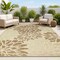 Jonathan Y Zinnia Modern Floral Textured Weave Sage/Brown 3 ft. x 5 ft. Indoor/Outdoor Area Rug SMB110A-3 - alternate 1