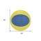 Homeroots 8' Yellow And Blue Round Striped Washable Indoor Outdoor Area Rug 597213 - alternate 5