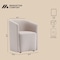 Manhattan Comfort Hearth Upholstered Armchair in Barley DC1540-1 - alternate 4