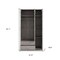Homeroots Gray Solid and Manufactured Wood Bedroom Set 596532 - alternate 3