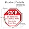 Signmission Stop Do Not Leave Deliveries Here T, 10 inch X 10 inch, Vinyl Decal, 2PK OC-D-2PACK-10-48 - alternate 3