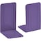 Acrimet Steel Metal Bookends for Shelves, Heavy Duty, for Large books, Purple, 2PK 292.4 - alternate 1