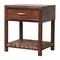 Homeroots 20" Brown Solid Wood One Drawer Nightstand 651812 - alternate 6