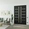 Sartodoors Hidden Double Doors Black 48x80 (2* 24x80) Solid Core Modern Interior QUADRO4088DMF-BLK-48x80-LH-I - alternate 1