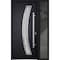 Vdomdoors Steel Door Deux 6500 Black Sidelight Exterior Window Stainless Inserts Single Modern Painted-W36+12 DEUX6500EXD-BLK-W36+12 x H80-Left-hand Inswing - alternate 4