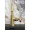 Kingston Brass One-Handle 1-Hole Bathroom Faucet with Knurled Handle, Deck Plate, and Push Pop-Up Drain KSD2217RKZ - alternate 4