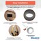 Bulbrite 7" Round 10.3-W 3000K LED Flush Mount Light, 1150 Lumens, White Finish 773604 - alternate 11