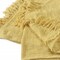 Homeroots 60" X 50" Yellow Woven Cotton Throw Blanket with Fringe 516545 - alternate 7