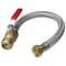 Sharkbite 1/2 in. Push Fit X 3/4 in. D FIP 18 in. Stainless Steel Water Heater Connector with Ball V UR3068FX18BV - alternate 1