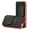 Alpha Digital Power Bank- 10,000mAh, Solar, 4 Cables, Wireless Charging - Orange ZL809-OR - alternate 1