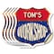 Signmission Tom's Workshop, 4 inch X 4 inch, Vinyl Decal, 5PK SHI-D-5PACK-4-489-TOM - alternate 1