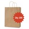 Integrated Bagging Systems Get Reddi Paper Bag, Mega Size, 70# Basis Weight, Twisted Rope Handles, 18 x 7 x 18.75, Brown, 200PK KRFTW18719 - alternate 2