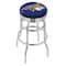 Holland Bar Stool Co 25" Chrome 2-Ring Montana State Swivel Bar Stool, Accent Ring L7C3C25MontSt - alternate 1