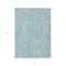 Homeroots 8' X 10' Teal Blue And Ivory Abstract Washable Indoor Outdoor Area Rug 594962 - alternate 5