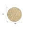 Homeroots 8' Gold And Ivory Round Geometric Washable Indoor Outdoor Area Rug 599282 - alternate 4