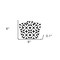 Homeroots 6" X 6" Black and White Pinna Peel and Stick Removable Tiles 399987 - alternate 3