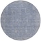 Homeroots 8' Denim Blue And Gray Round Oriental Washable Indoor Outdoor Area Rug 604715 - alternate 4