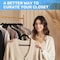Simple Deluxe Velvet Hangers, Space Saving Heavy Duty Clothes Hangers, Non-Slip Closet Hanger, Black, 70PK HKHANGVELVET70BLK - alternate 5