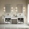 James Martin Vanities Bellshire 84" Dual Vanity Set w/24" Make-Up Counter, Bright White w/Sgl Hole 3 cm White Zeus Silesto 660-VMC84-BW-1WZ - alternate 4