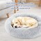 Fluffydream 20 inch Donut Dog Bed, Calming Bed for Dogs, Grey Cat Bed Washable, Round Dog Donut Bed 3A88PTDBEDCUDD19GRY - alternate 6