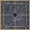 Prosource Vinyl Self-Adhesive Floor Tile, 12 in L Tile, 12 in W Tile, Square Edge, Blue/Gold, 45PK CL2002 - alternate 1