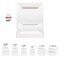 Smarty Had A Party 9.5" White Square Plastic Dinner Plates, 120PK 6919-CASE - alternate 5