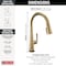 Delta Emmeline: Touch2O Technology Kitchen Faucet with Touchless Technology 9182TL-CZ-PR-DST - alternate 4