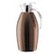 Service Ideas Nicollet Series 1.5-Liter Stainless Vacuum Insulated Carafe with Push Button Lid in Rose Gold NIC15BSPBRG - alternate 3