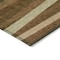 Homeroots 3' X 5' Brown Copper And Beige Striped Washable Indoor Outdoor Area Rug 597355 - alternate 5
