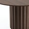 Homeroots 52" Brown Wood Pedestal Base Round Top Dining Table 720942 - alternate 3