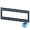 Siemens cover frame for door cutout 183.6 x 45.65 mm WxH accessory for: loadside 3VA9304-0SB40 - alternate 3