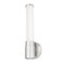 Z-Lite Warwick 1 Light Wall Sconce, Brushed Nickel/Opal White, 4.75 In W 1020-1S-BN-LED - alternate 4