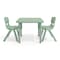 Flash Furniture 3 PC Plastic Activity Table and 2 Chairs Set, 10.5 in Seat Height-Sage YU-YCX-0023-2-SQR-TBL-SAGE-R-GG - alternate 6