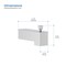 Kibi Cube Wall Mounted 1/2 in Slip-On Tub Spout with Diverter, Chrome TS103CH - alternate 5