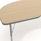 Flash Furniture Commercial Adjustable Height Kidney Activity Table with Locking Casters-LT NAT XU-A4896-KIDNY-LTNAT-T-P-CAS-GG - alternate 5