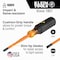Klein Tools Screwdriver Set, Slim-Tip Insulated Phillips and Cabinet Tips, 2-Piece 33732INS - alternate 5