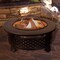 Pure Garden 32-Inch Outdoor Round Metal Wood Burning Firepit/Fireplace, Bronze 50-FP188 - alternate 1