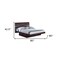 Homeroots Four Piece Wood Brown Solid Wood Bedroom Set With Mirror 343925 - alternate 4