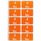 Smead AlphaZ Color-Coded Second Letter Labels, F, 1 x 1.63, Orange, PK100 67176 - alternate 2