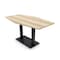 Skutchi Designs Hexagon Conference Table With Power Unit, 36 in W, 60 in L, Brown HAR-HEX.IR-36X60-DOU.BK-K525-NA - alternate 1