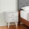 Homeroots Gray Century Modern Wood 2 Drawer Nightstand 399264 - alternate 3