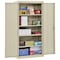 Sandusky Lee Shelving Storage Cabinet, 72 in H, 36 in W, 18 in D, Swing, Keyed, Putty, 4 Shelves, 0 Drawers CA41361872-07 - alternate 8