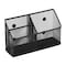 Lockermate Magnetic Pencil Holder, Locker Organizer with 3 Mesh Storage Compartments, Black 5045-BLK - alternate 4