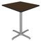 Regency Square Cain Medium X-Base Cafe Table, 36 in W, 36 in L, Neo Walnut TCB3636NWGY - alternate 1