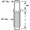 Prime-Line 3/8 in. O.D. White Plastic Construction Bi-Fold Door Top Pivot and Top Guide, 4PK MP6672-4 - alternate 2