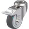 Blickle SS, Kingpin Swivel Caster, PU, 3-1/8", Brake LKRXA-PATH 80KFD-FI - alternate 1